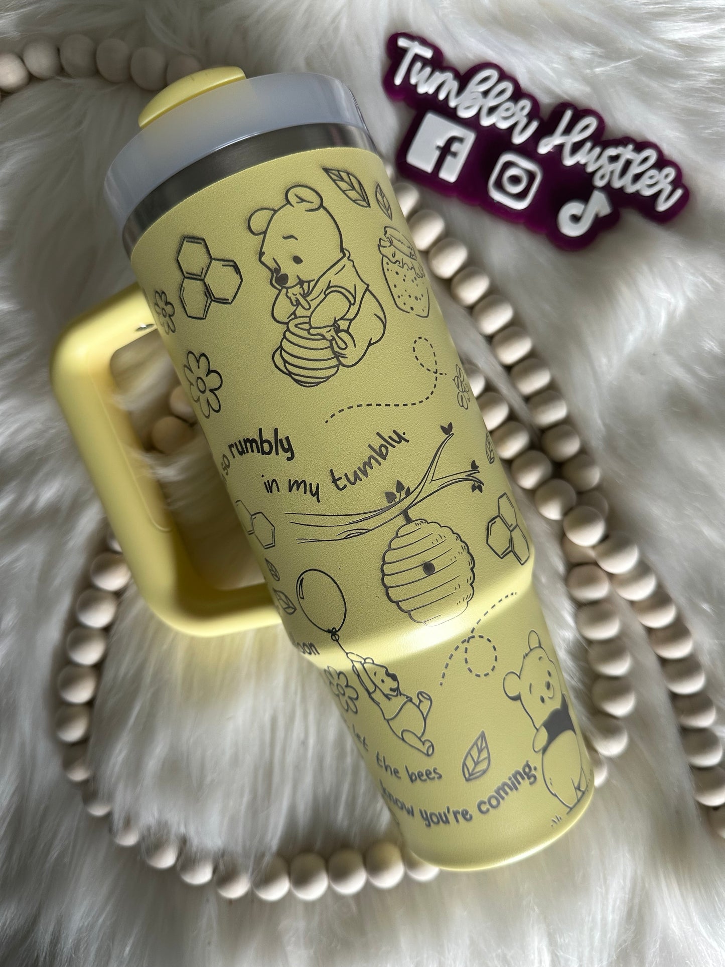 Custom Winnie and Friends Laser Engraved Stanley