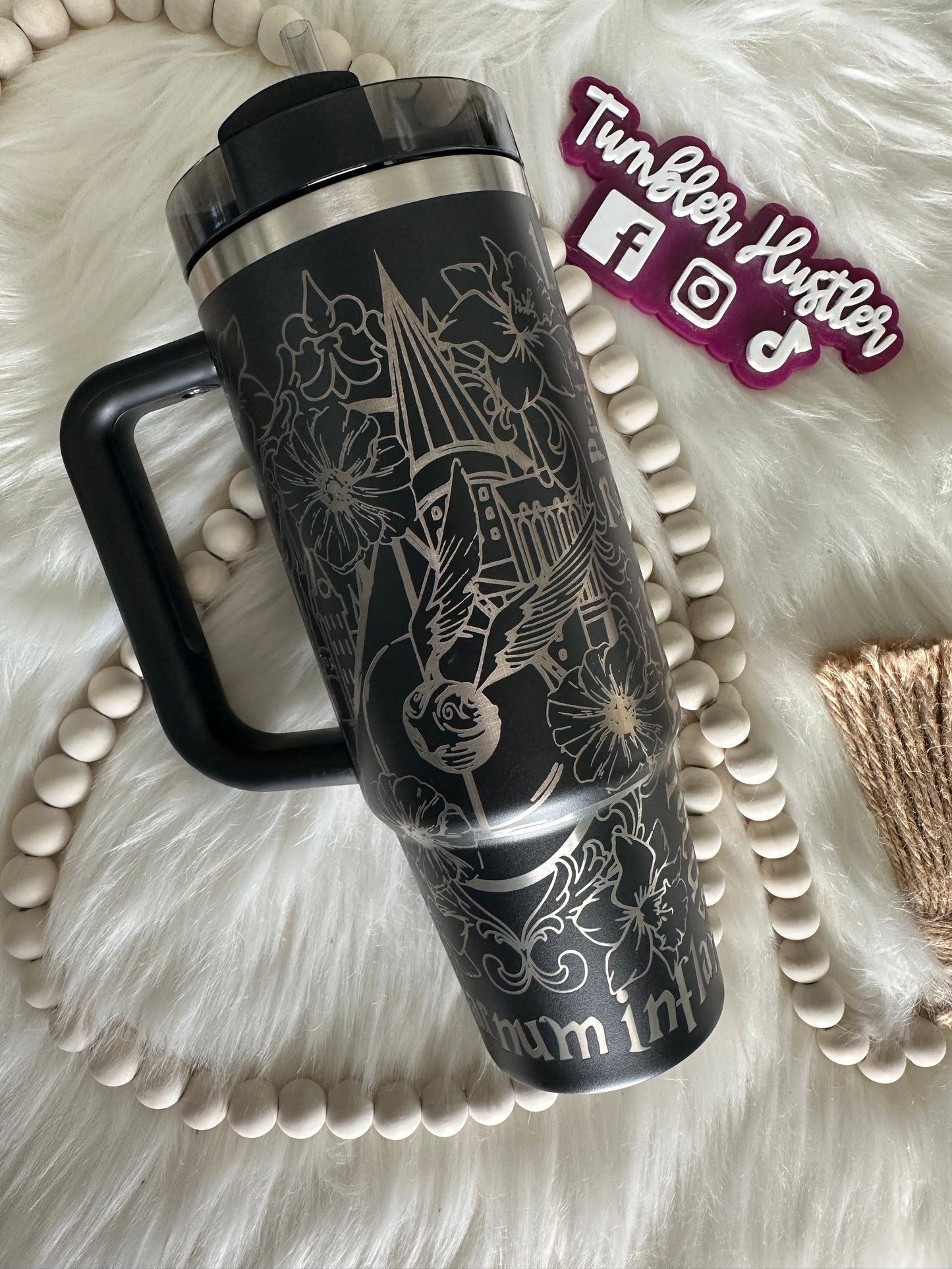 Custom HP Spells Laser Engraved Stanley