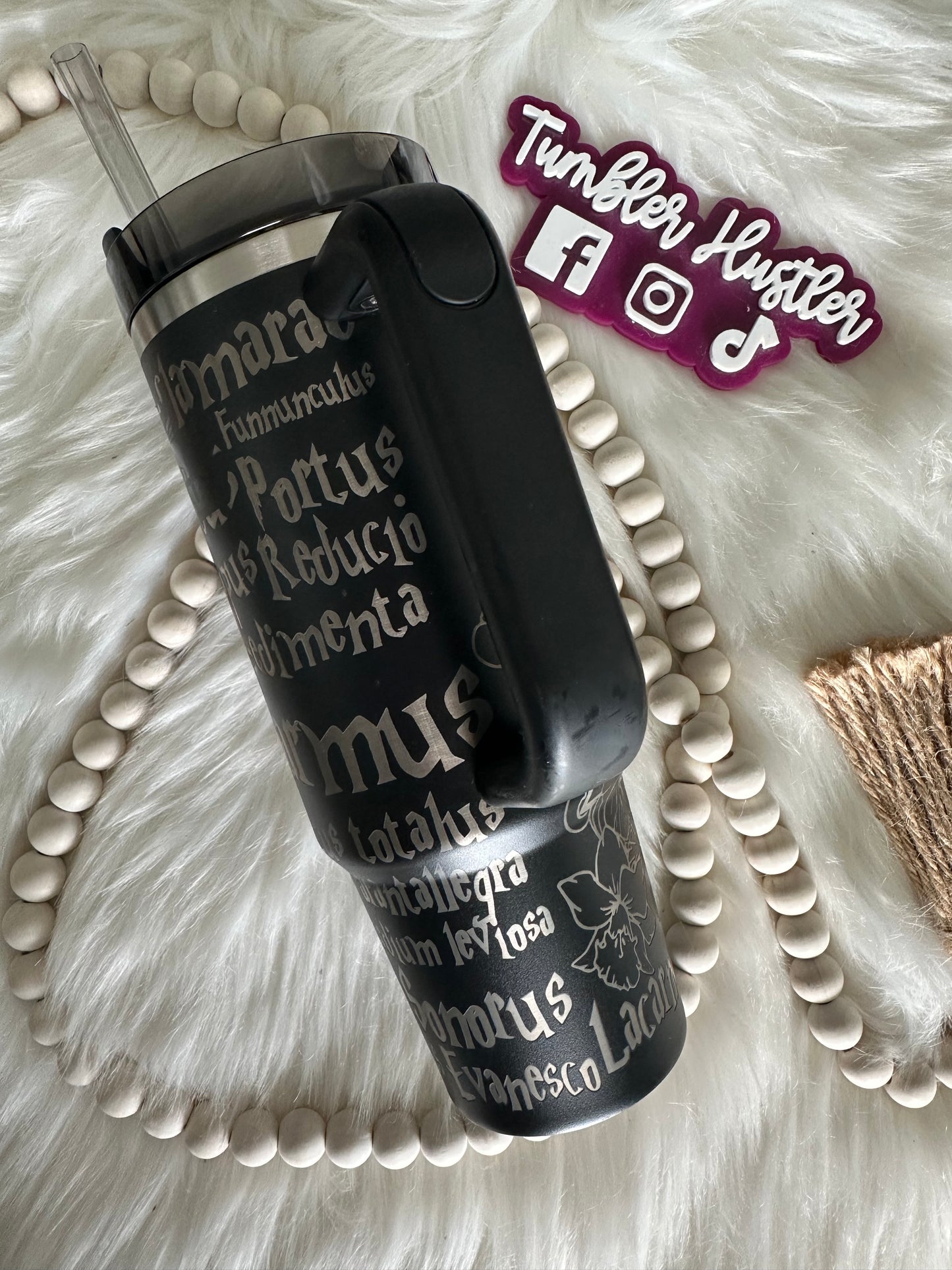 Custom HP Spells Laser Engraved Stanley