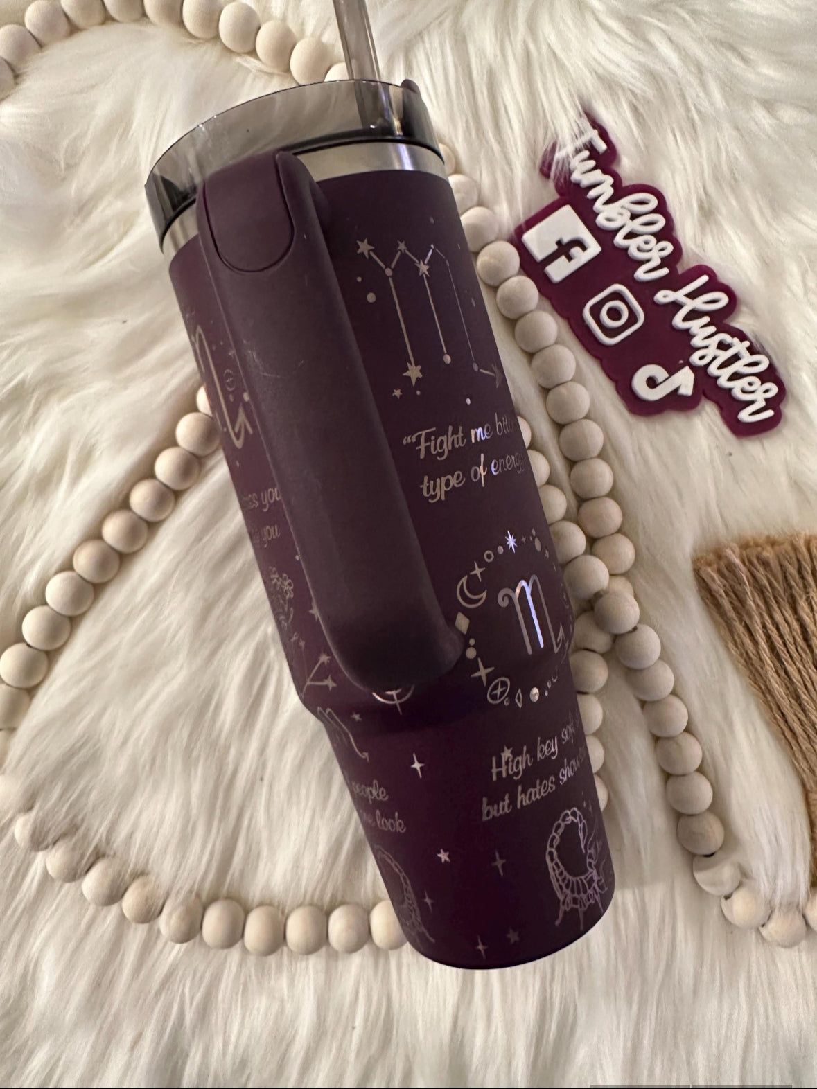 Custom Scorpio Zodiac Laser Engraved Stanley