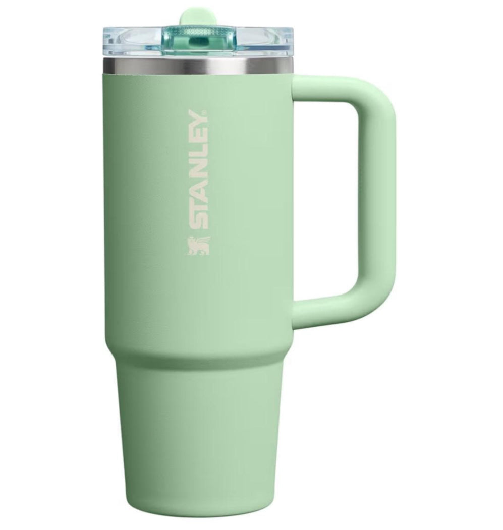 Custom Beach Scene Laser Engraved Stanley