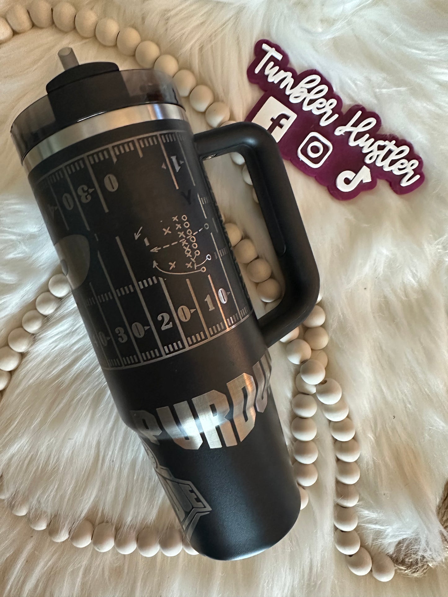 Custom Lafayette Football Team Laser Engraved Stanley