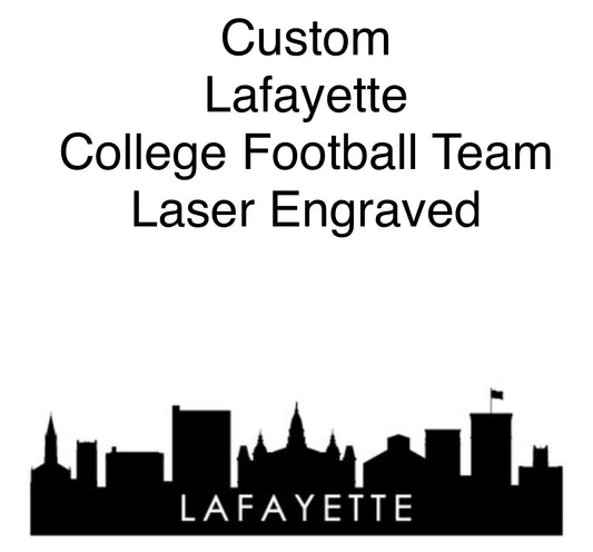 Custom Lafayette Football Team Laser Engraved Stanley