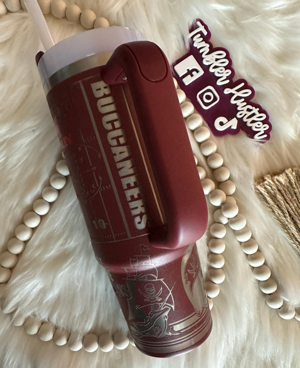 Custom Tampa Bay Football Team Laser Engraved Stanley