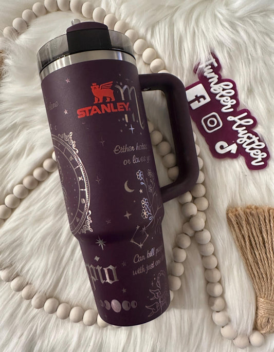 Custom Scorpio Zodiac Laser Engraved Stanley
