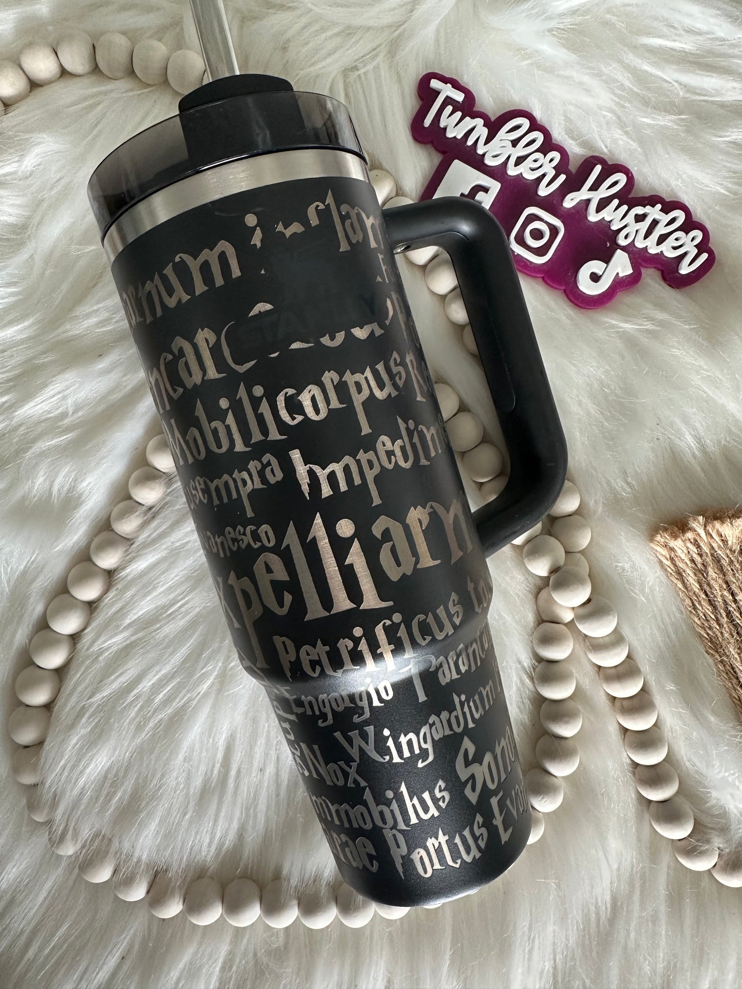 Custom HP Spells Laser Engraved Stanley