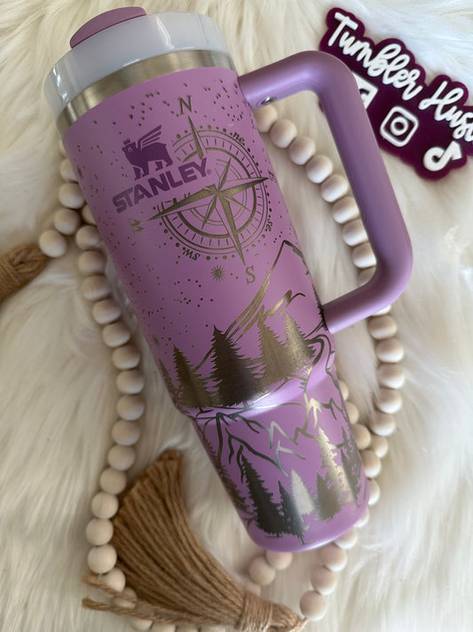 Custom Not All Who Wander Are Lost Laser Engraved Stanley